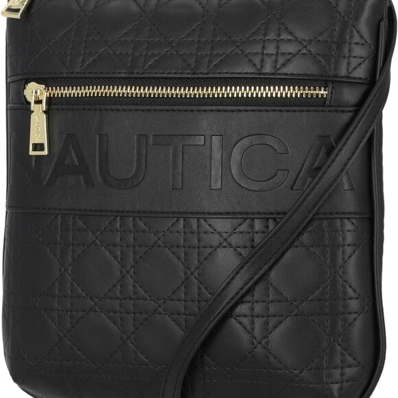 Lakeside Signature Jaquard North South Crossbody Bag - Picture 1 of 5